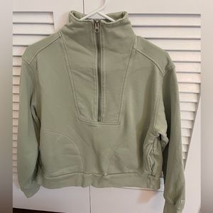 Everlane half zip track sweatshirt